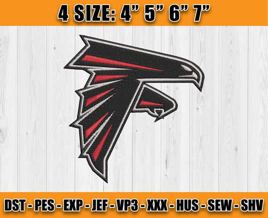 Atlanta Falcons Embroidery, NFL Falcons Embroidery, NFL Machine Embroidery Digital 39