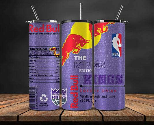 Sacramento Kings Tumbler Wraps, NBA Red Bull Tumbler Wrap 39