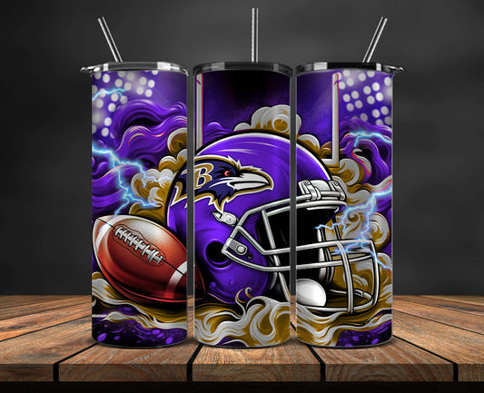 Baltimore Ravens Tumbler Wraps,NFL Tumbler Wrap By AI, AI Tumbler Design 3