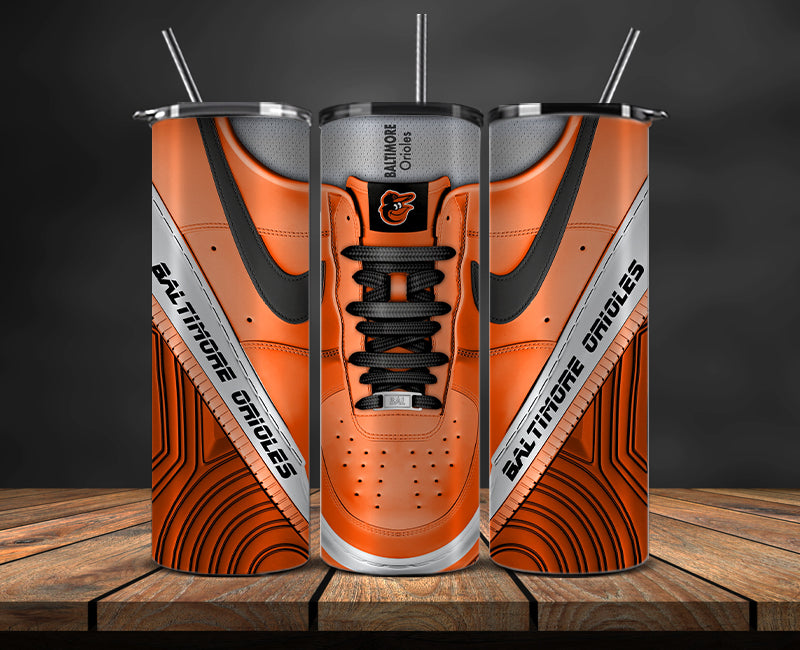 Baltimore Orioles Tumbler Wrap, MLB Sneaker Tumbler Wrap 03