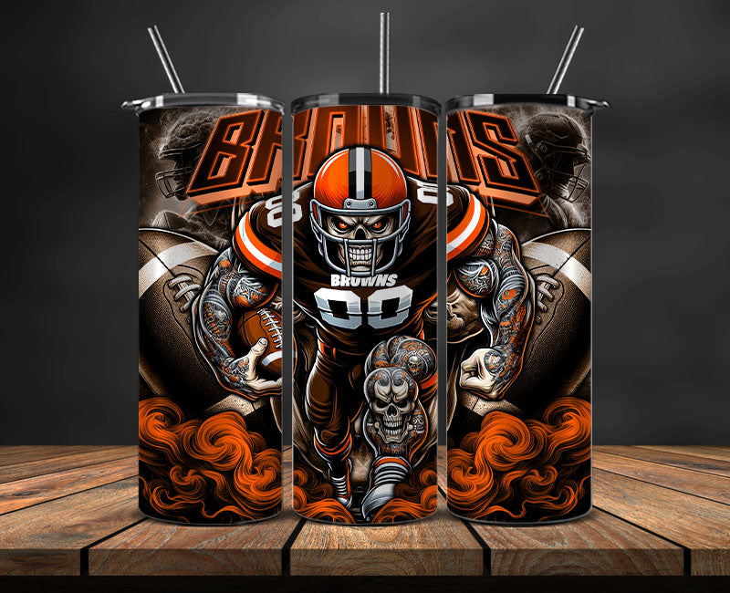 Cleveland Browns Tumbler Wrap, NFL Tumbler Wrap By AI, AI Tumbler Wrap 40