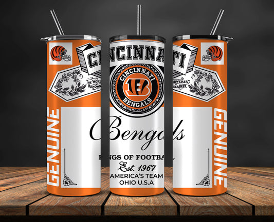 Cincinnati Bengals Tumbler Wrap,Vintage Budweise Tumbler Wrap DS 40