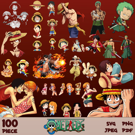 100 One Piece Svg Bundle, Bundle Cartoon Svg 40
