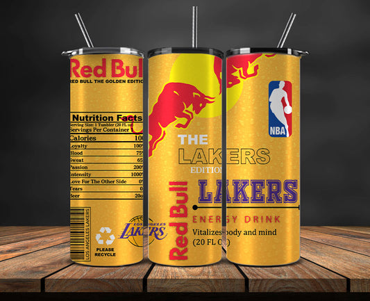 Los Angeles Lakers Tumbler Wraps, NBA Red Bull Tumbler Wrap 41