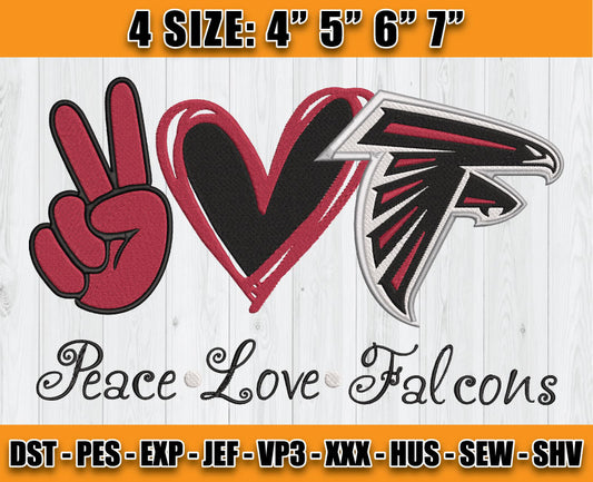 Atlanta Falcons Embroidery, NFL Falcons Embroidery, NFL Machine Embroidery Digital 41