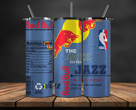 Utah Jazz Tumbler Wraps, NBA Red Bull Tumbler Wrap 42