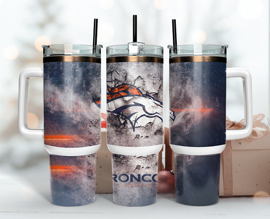 Denver Broncos Tumbler 40oz Png,  40oz Tumbler Skinny  42