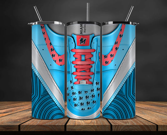 Miami Marlins Tumbler Wrap , MLB Sneaker Tumbler Wrap 42