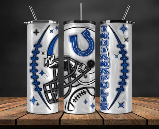 Indianapolis Colts Inflated Puffy Tumbler Wraps , Nfl Tumbler Png 42