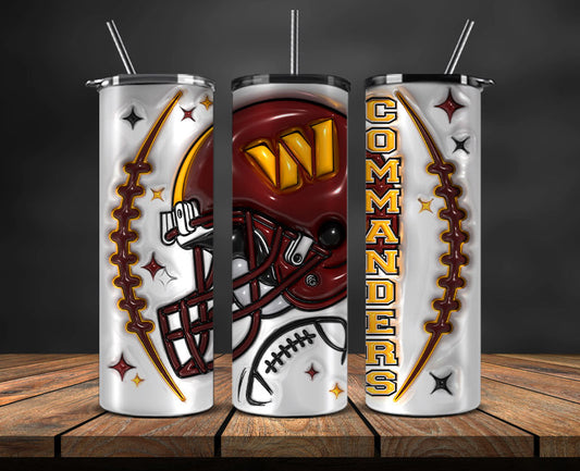 Washington Commanders Inflated Puffy Tumbler Wraps , Nfl Tumbler Png 43