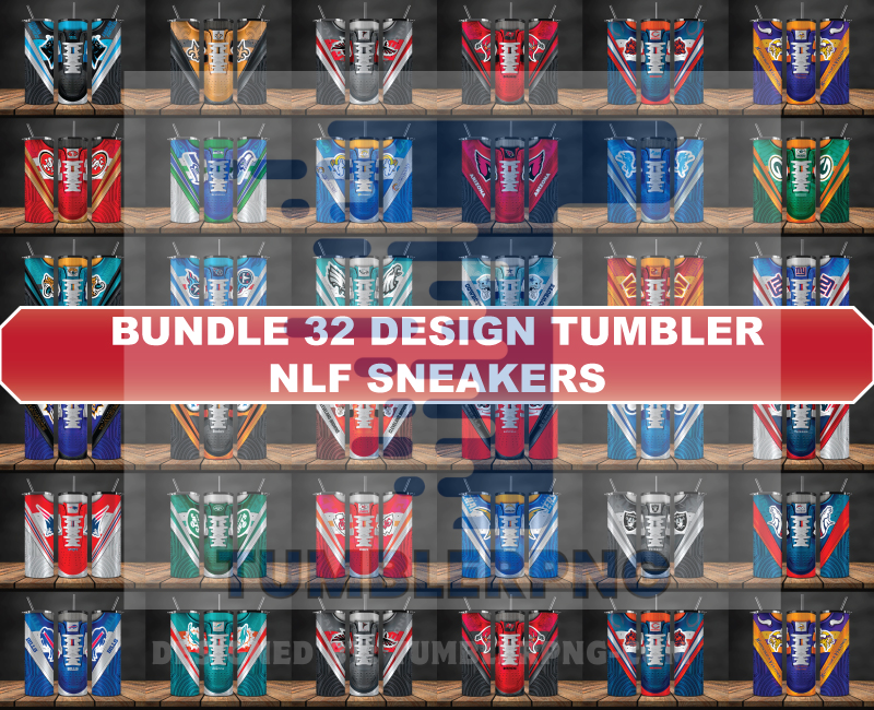 Bundle Logo Team NFL Tumbler Wrap, Bundle Sport Tumbler 43