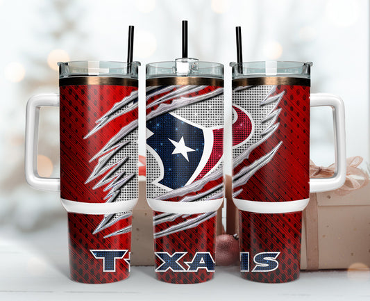 Houston Texans Tumbler 40oz Png, 40oz Tumler Png 43