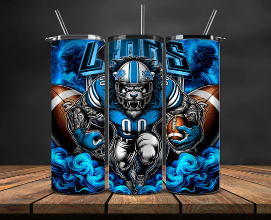 Detroit Lions Tumbler Wrap, NFL Tumbler Wrap By AI, AI Tumbler Wrap 43