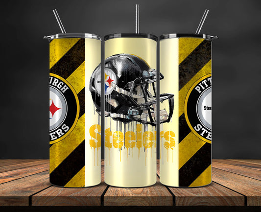 Pittsburgh Steelers Tumbler Wrap, NFL Logo Tumbler Png, NFL Design Png-44