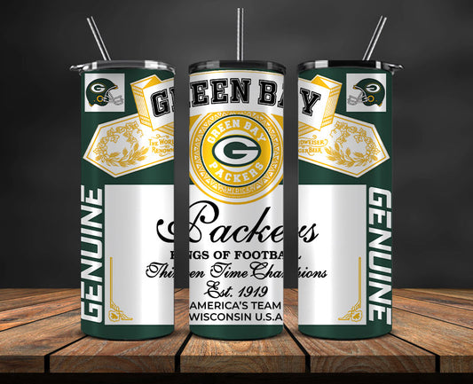 Green Bay Packers Tumbler Wrap,Vintage Budweise Tumbler Wrap DS 45
