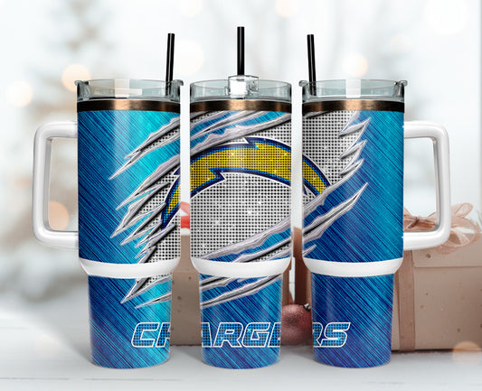 Los Angeles Chargers Tumbler 40oz Png, 40oz Tumler Png 47