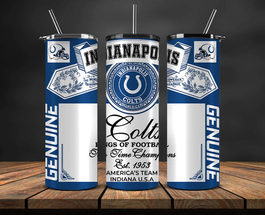 Indianapolis Colts Tumbler Wrap,Vintage Budweise Tumbler Wrap DS 47