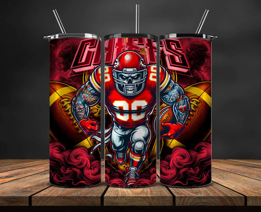 Kansas City Chiefs Tumbler Wrap, NFL Tumbler Wrap By AI, AI Tumbler Wrap 48