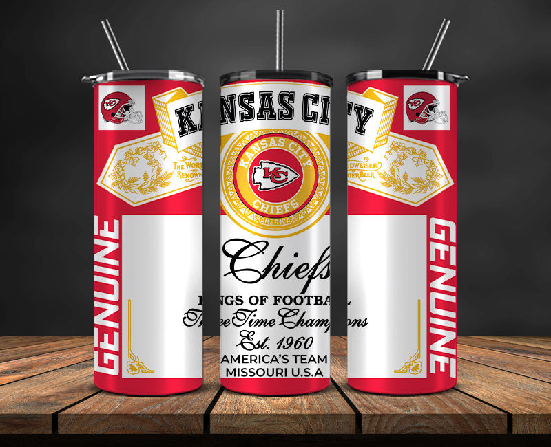 Kansas City Chiefs  Tumbler Wrap,Vintage Budweise Tumbler Wrap DS 49