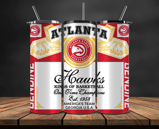 Atlanta Hawks Tumbler Wrap, Basketball Design,NBA Teams,NBA Sports,Nba Tumbler Wrap,NBA DS-49
