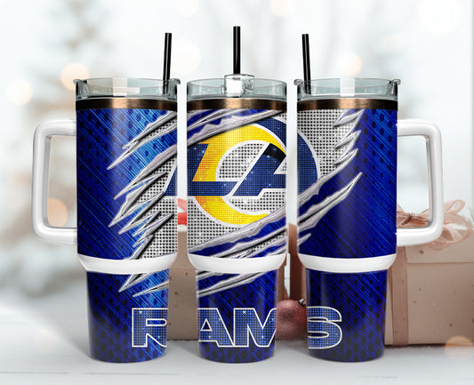 Los Angeles Rams Tumbler 40oz Png, 40oz Tumler Png 49