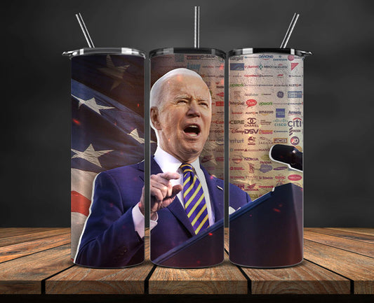 Joe Biden 2024 Tumbler Wrap,Joe Biden 2024 ,Presidential Election 2024 ,Race To The White House 04