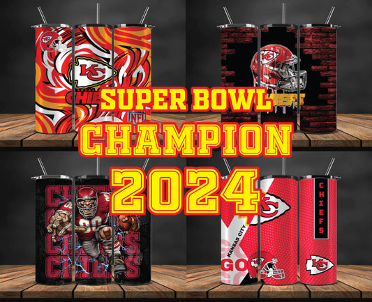 Kansas City Chiefs Super Bowl Tumbler Png, Super Bowl 2024 Tumbler Wrap 16