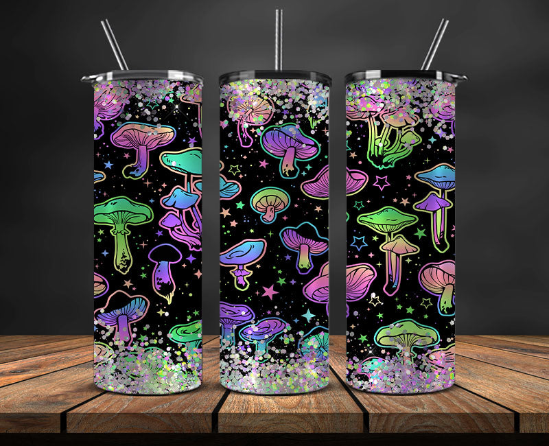 Mushrooms Tumbler Wrap,Mushroom Tumbler Png , Mushrooms 05