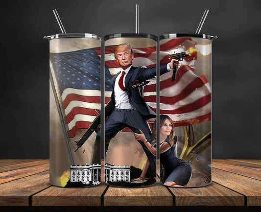 Donald Trump 2024 Tumbler Wrap,Trump 2024 ,Presidential Election 2024 ,Race To The White House 50