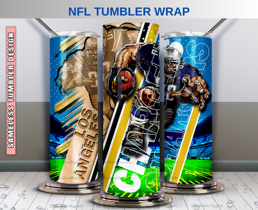Chargers Tumbler Wrap , Nfl Wood Mascot Tumbler Wrap, Nfl Mascot Tumbler 51