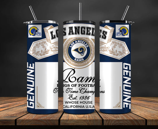 Los Angeles Rams  Tumbler Wrap,Vintage Budweise Tumbler Wrap DS 51