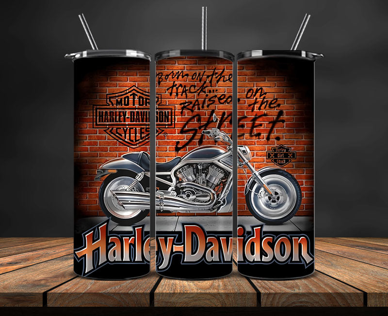 Harley Skinny Tumbler Png, Motor Harley Digital Tumbler Wrap, Harley Tumbler Wrap New 51