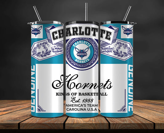 Charlotte Hornets Tumbler Wrap, Basketball Design,NBA Teams,NBA Sports,Nba Tumbler Wrap,NBA DS-51