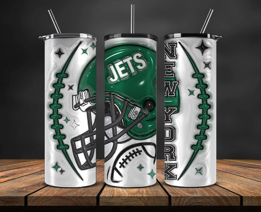 New York Jets Inflated Puffy Tumbler Wraps , Nfl Tumbler Png 51