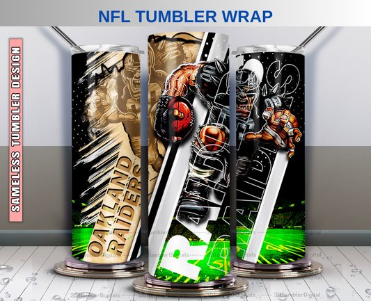 Las Vegas Tumbler Wrap , Nfl Wood Mascot Tumbler Wrap, Nfl Mascot Tumbler 52