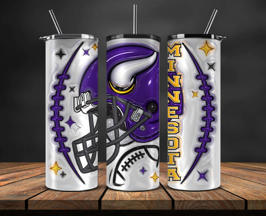 Minnesota Vikings Inflated Puffy Tumbler Wraps , Nfl Tumbler Png 52