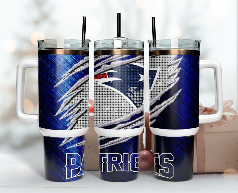 New England Patriots Tumbler 40oz Png, 40oz Tumler Png 52