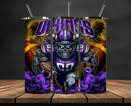 Minnesota Vikings Tumbler Wrap, NFL Tumbler Wrap By AI, AI Tumbler Wrap 53