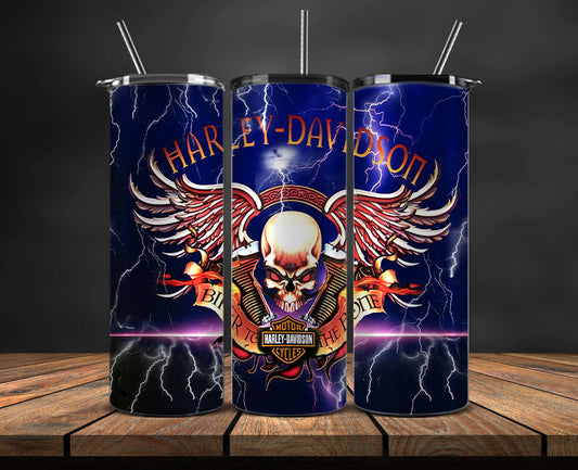Harley Skinny Tumbler Png, Motor Harley Digital Tumbler Wrap, Harley Tumbler Wrap New 53