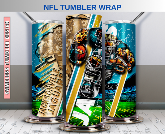 Jaguars Tumbler Wrap , Nfl Wood Mascot Tumbler Wrap, Nfl Mascot Tumbler 54