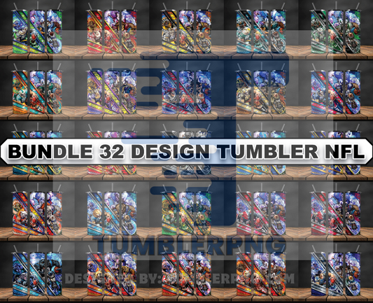 Bundle Logo Team NFL Tumbler Wrap, Bundle Sport Tumbler 54