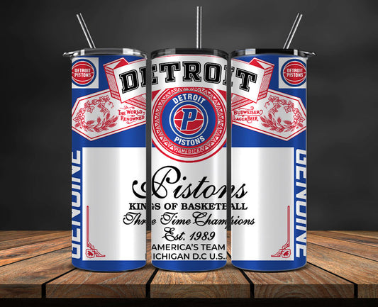 Detroit Pistons Tumbler Wrap, Basketball Design,NBA Teams,NBA Sports,Nba Tumbler Wrap,NBA DS-54