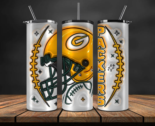 Green Bay Packers Inflated Puffy Tumbler Wraps , Nfl Tumbler Png 54