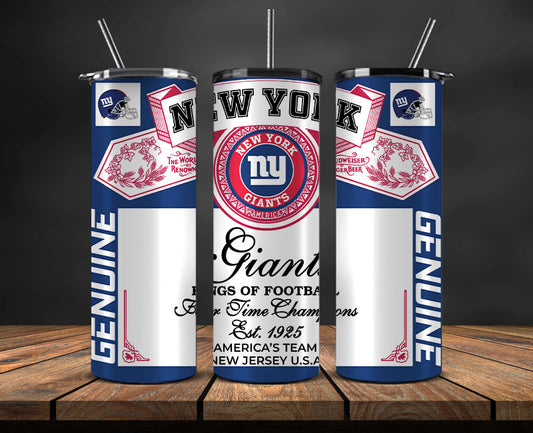New York Giants  Tumbler Wrap,Vintage Budweise Tumbler Wrap DS 56