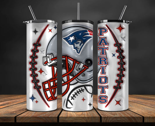New England Patriots Inflated Puffy Tumbler Wraps , Nfl Tumbler Png 56