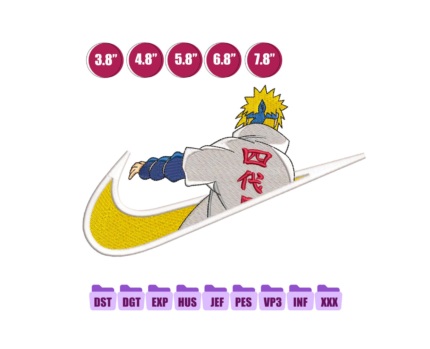 Ni ke Minato Anime Embroidery Design, Ni ke Anime Embroidery Designs 57