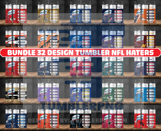 Bundle Logo Team NFL Tumbler Wrap, Bundle Sport Tumbler 57