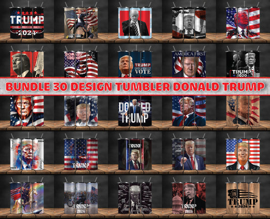 Bundle 30 Designs Donald Trump 2024 Tumbler Wrap,Trump 2024 ,Presidential Election 2024 ,Race To The White House 57