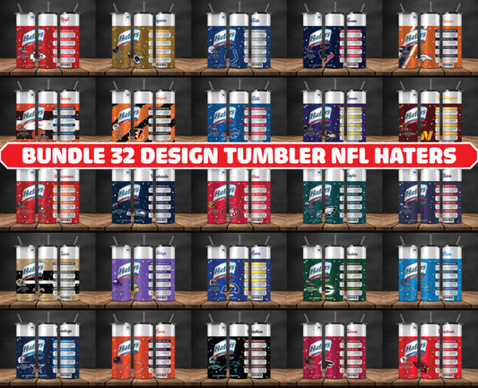 Bundle NFL  Logo Tumbler Wrap, Bundle Sport Tumbler 57