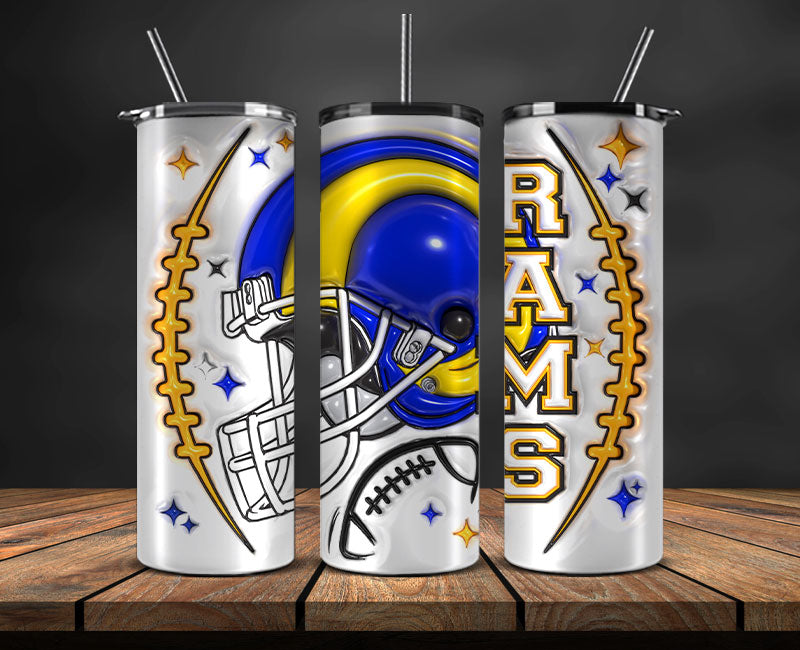 Los Angeles Rams Inflated Puffy Tumbler Wraps , Nfl Tumbler Png 58